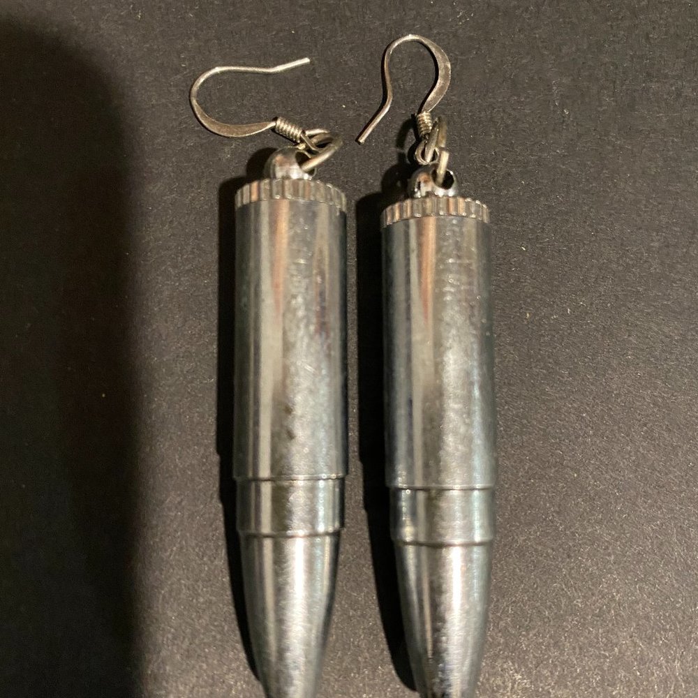 Bullet fish hook earrings